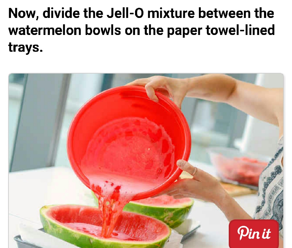 XXL Watermelon Jello Shots!