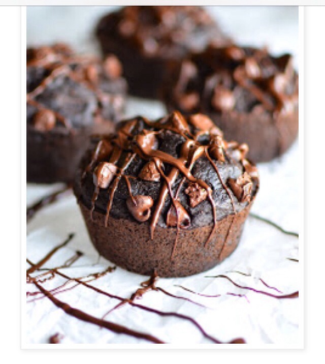 Double Fudge Banana Muffins. Only 100 Calories Each!!!
