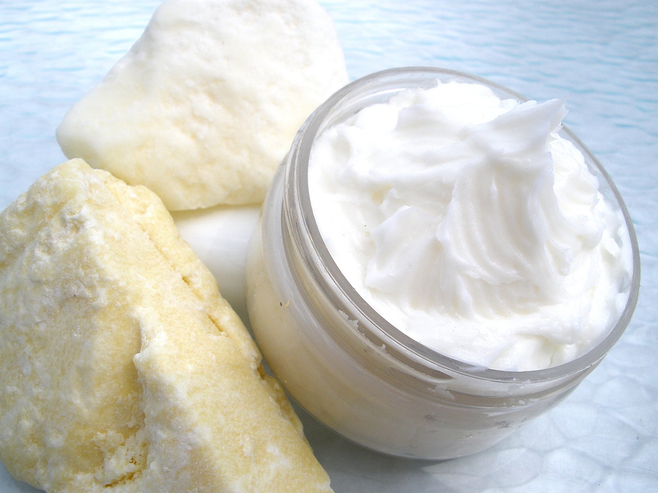 Use perfumed body butter on your arms and chest before going out to smell fresh.