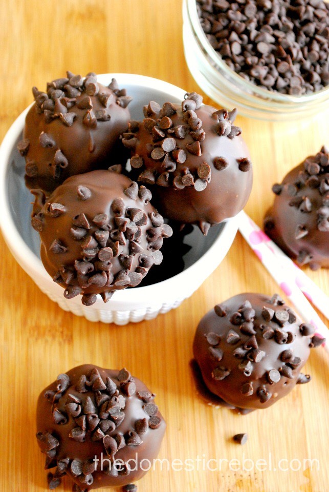 Chocolate Chip Cookie Dough Brownie Bombs