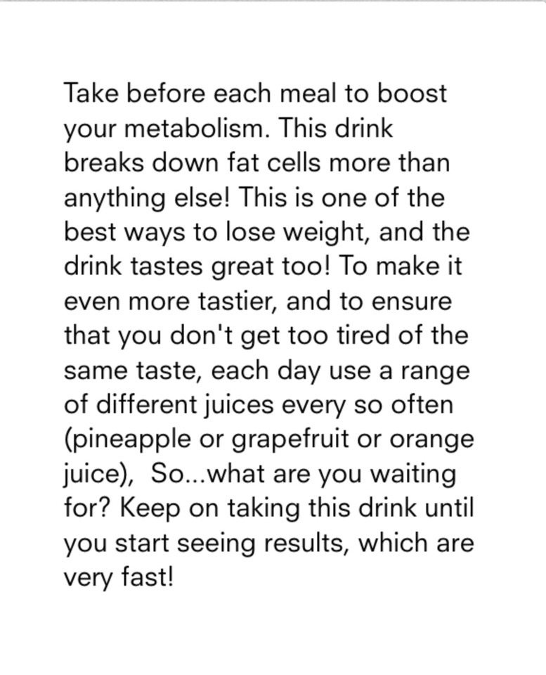 The Easiest Way To Have Flat Belly With Only Drinking