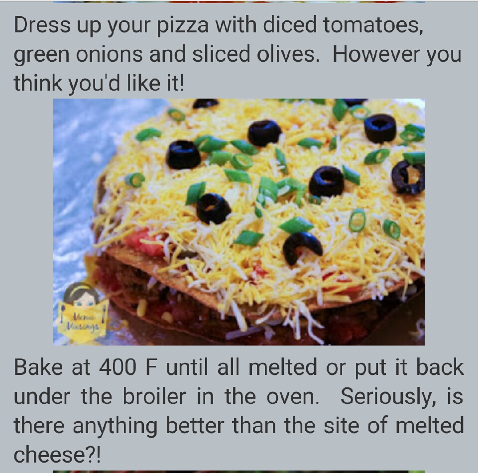 Skinny Mexican Pizza!