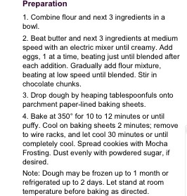 Chocolate Chunk Mocha Cookies