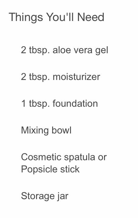 Homemade Face Primer