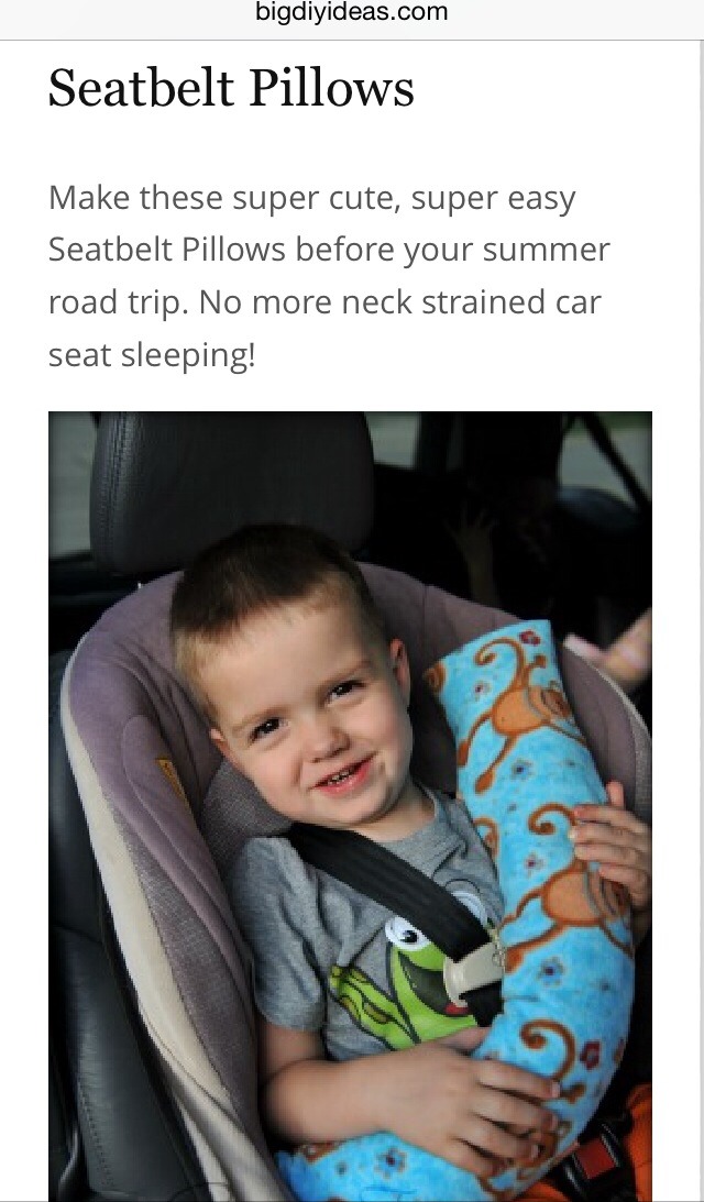 -> For instructions:
http://www.superjenn.com/countdown-to-disney-seatbelt-pillows-for-the-trek/