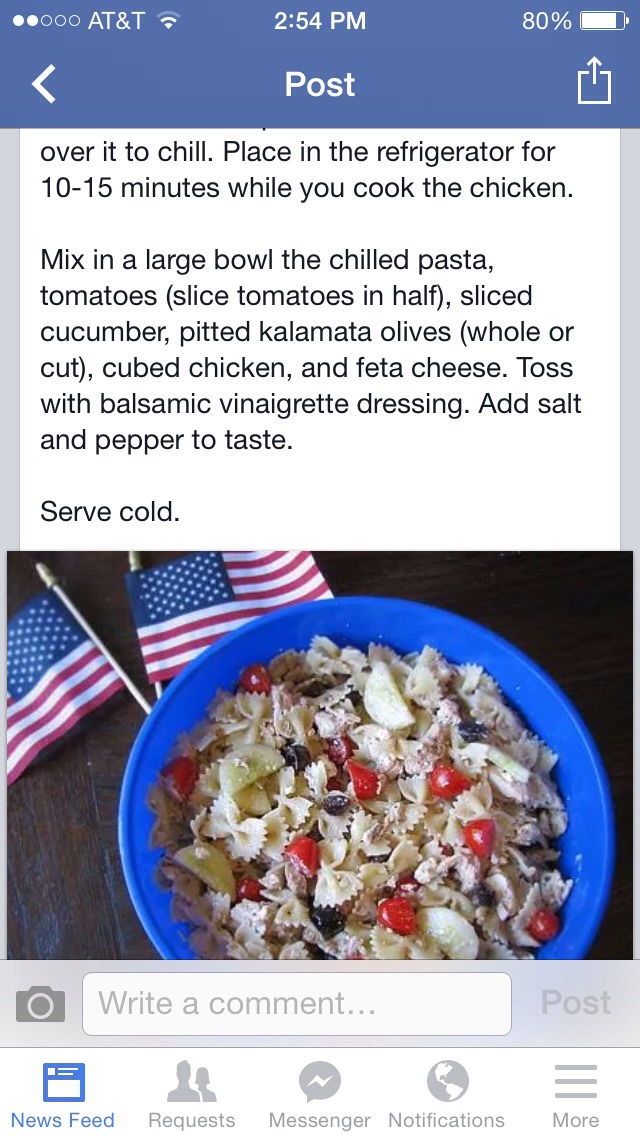Greek Chicken Pasta Salad