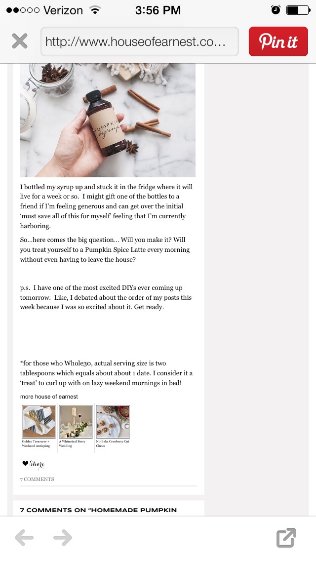 Pumpkin Spice Syrup Recipe 