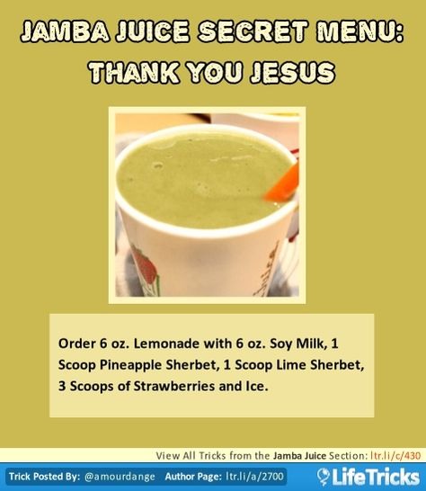 💟✨Jamba Juice Secret Menu & How To Order/ Make Them✨💟