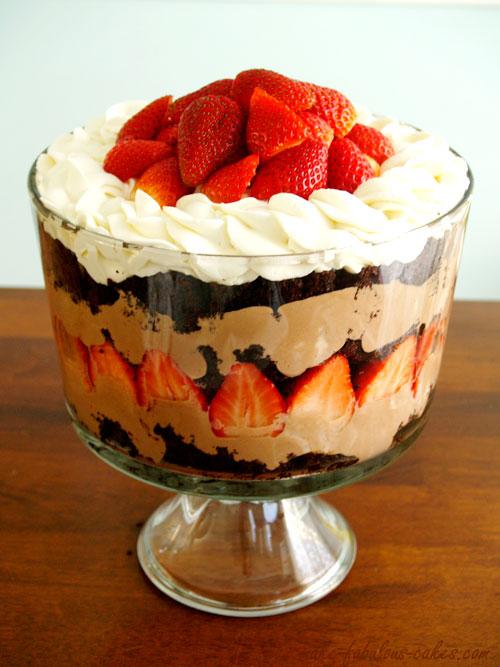 Topped it with whipped cream and more strawberries. - See more at: http://www.make-fabulous-cakes.com/nutella-mousse-chocolate-trifle.html#sthash.nipUNQoA.dpuf