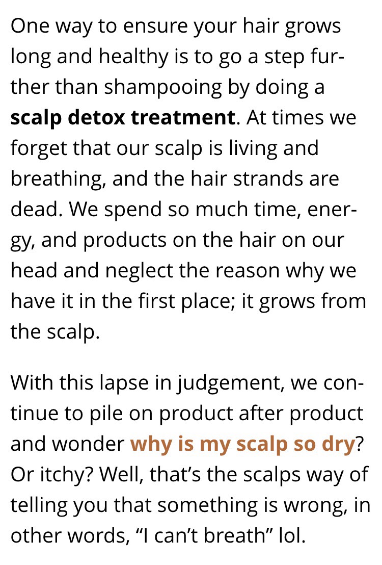 ✨Scalp Detoxing✨