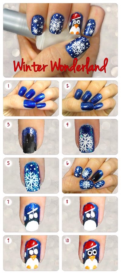 Winter Nail Tutorials❄️