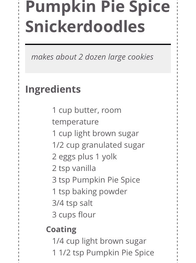 Pumpkin Spice Snickerdoodles From CookiesAndCups