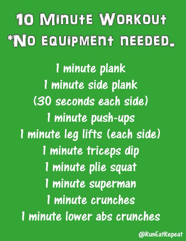 Need A Quick Workout!? Mommy On The Go!? Here's Some 10 MIN Workouts!! 