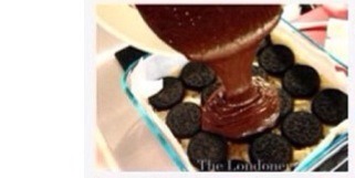 • Pour the chocolate mixture evenly over the tray