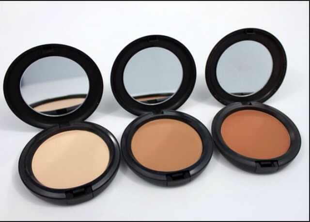 Use a powder to set any liquids to stay in place, powder shown is MAC blotting powder. Drug store dup: Revlon HD powder 