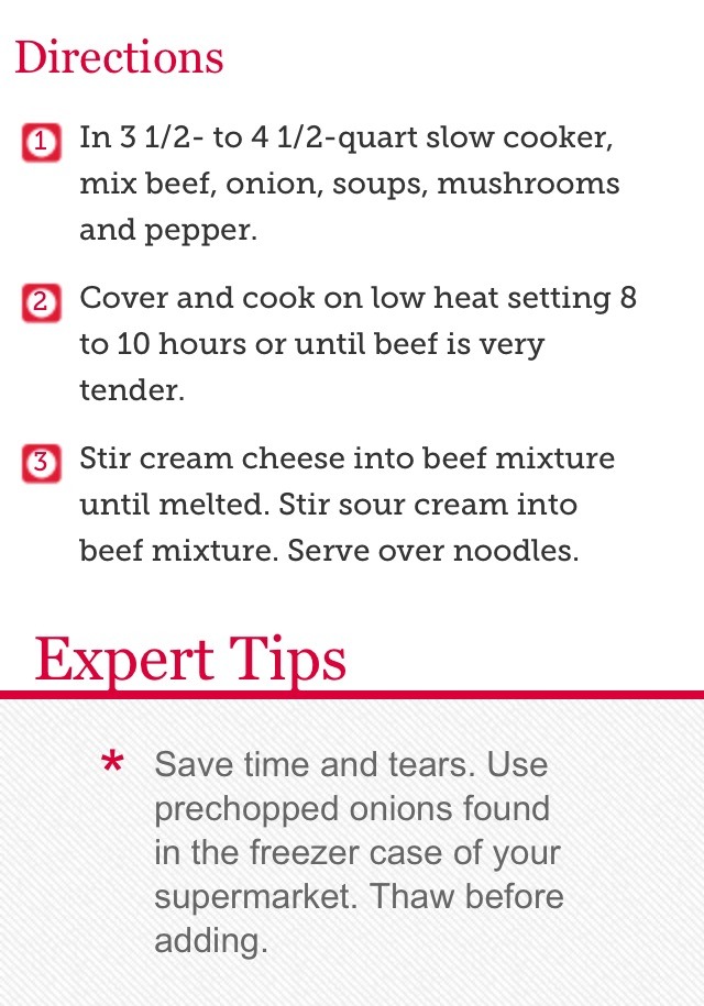 Slow Cooker Beef Stroganoff 