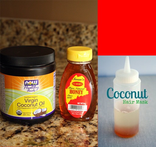 All you need is coconut oil and honey! Coat your hair with coconut oil in the honey and then wait 15 minutes to wash your hair in Coldwater.