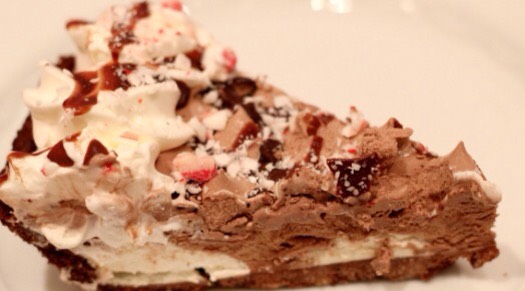 Peppermint Hershey's chocolate cream pie 