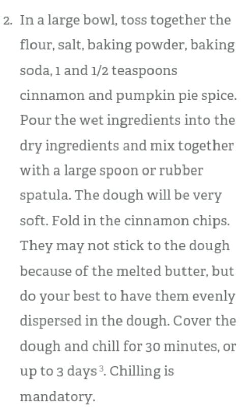 Cinnamon chip and pumpkin cookies