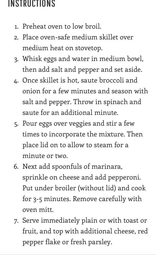 Pizza Frittata ( For Breakfast )