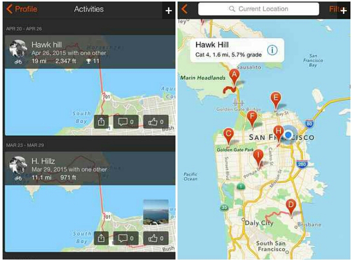 9. Strava (free, iOS and Android) can help runners and cyclists discover interesting new routes.