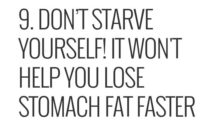 50 Ways To Lose Stomach Fat Fast! Part 1