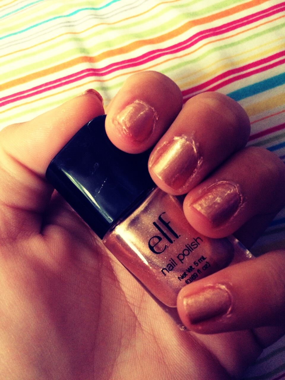 Apply 2 coats of nude polish