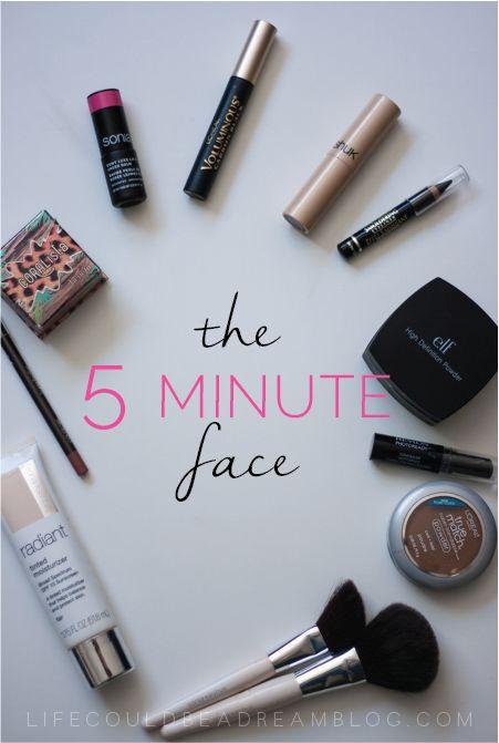 5 minuet face makeover