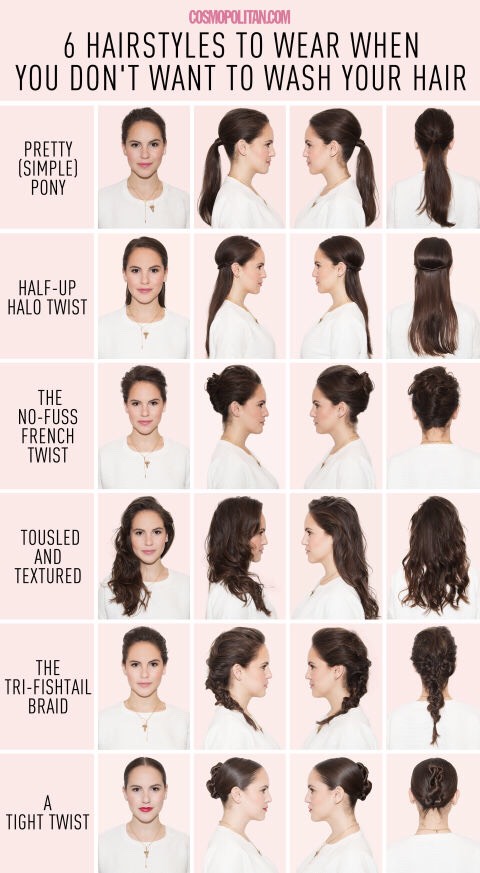 6 Hairstyles for When You Just Can't Wash Your Hair🙆🏻
