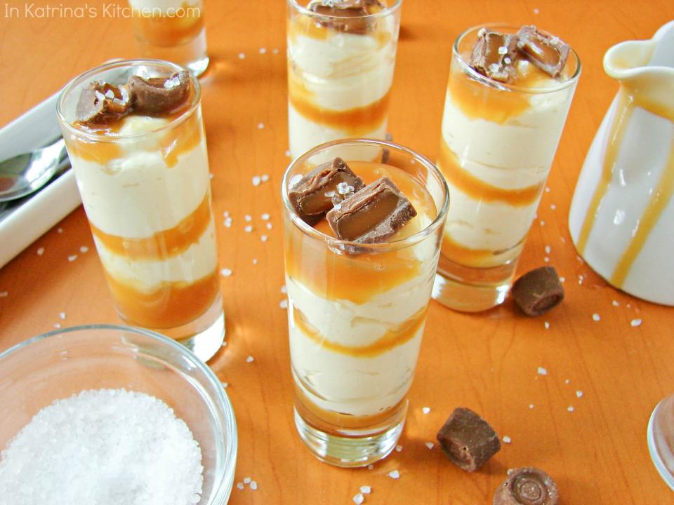 Salted Caramel Cheesecake Shooters Recipe 