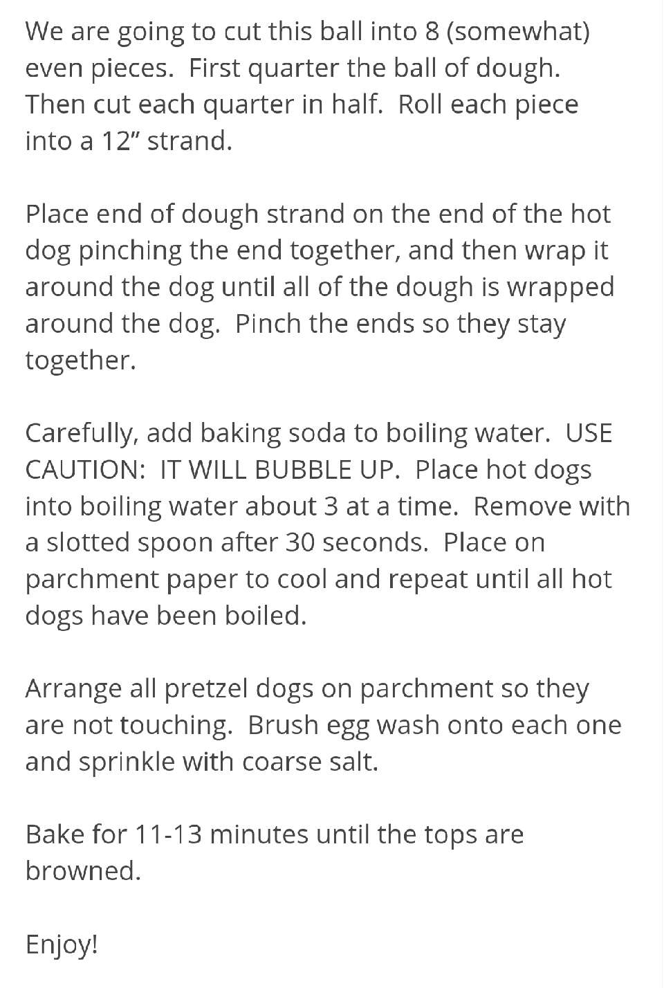 Simple Homemade Pretzel Dogs!