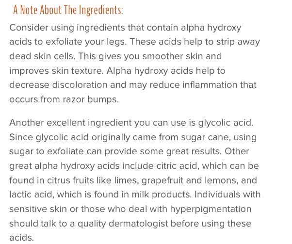 Get  Rid Of Dark Pores On Legs