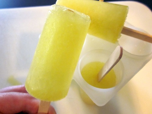 Pickle Popsicles
Pour some of the salty brine into pop molds, paper cups, or ice-cube trays and make your own savory summer snack.

