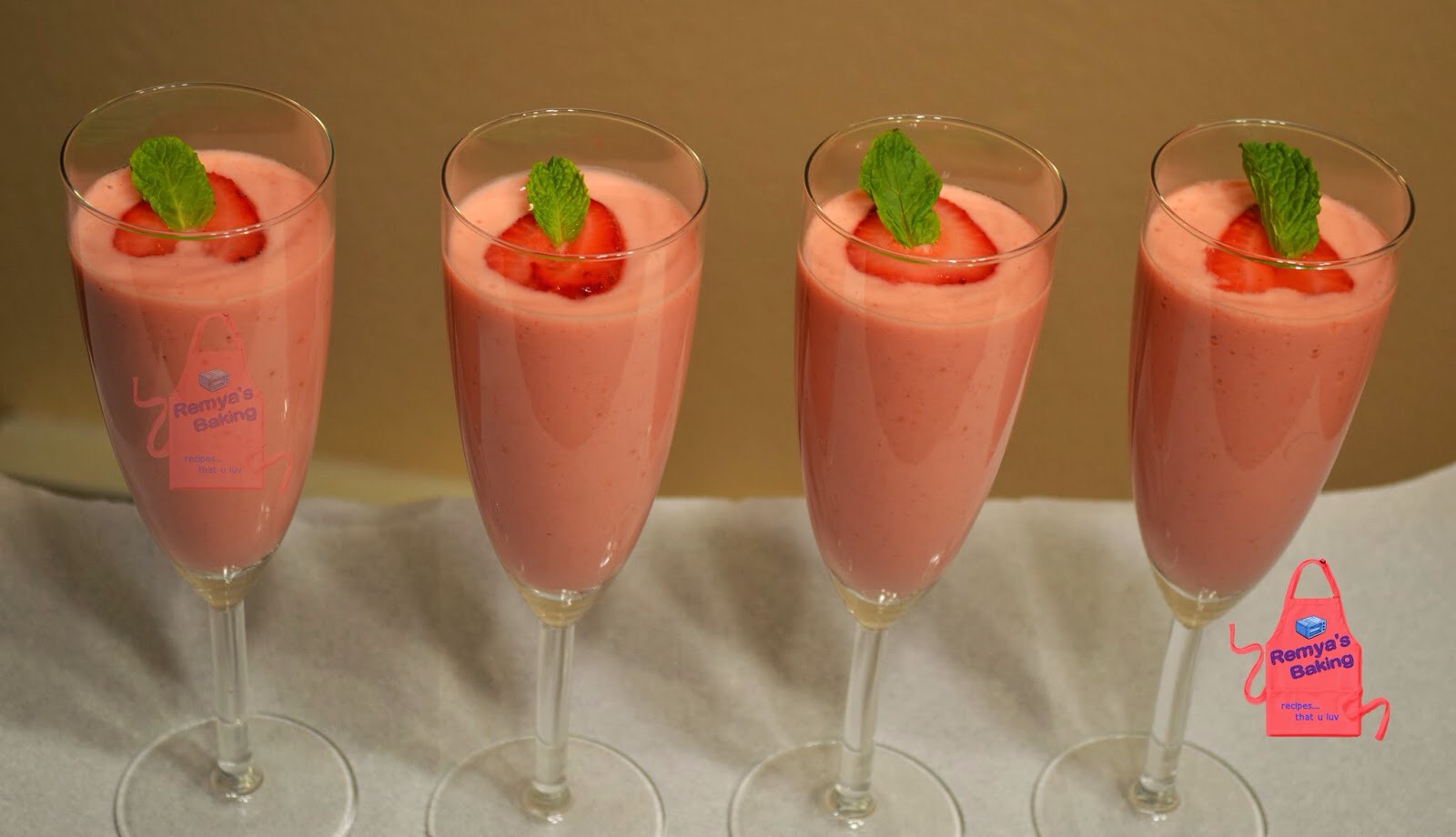 Strawberry And Pear Smoothie Healthy And Yummy For A Summers Day