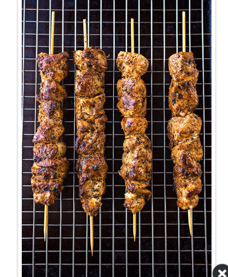 Grill Lemon Chicken With Garlic Sauce