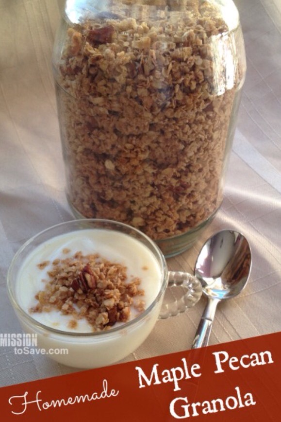 Homemade Maple Pecan Granola