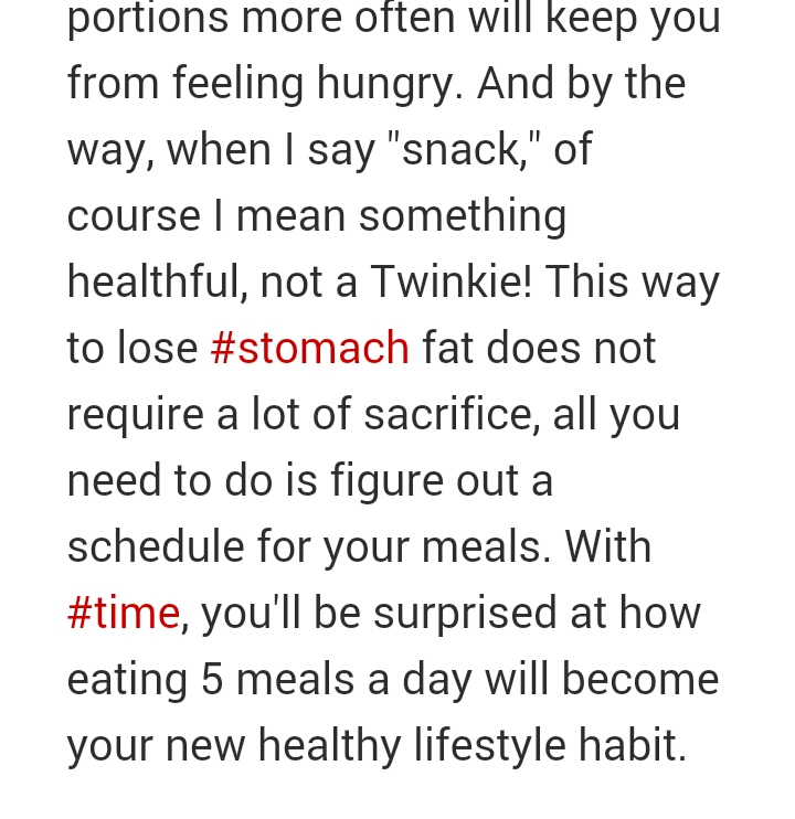 50 Ways To Lose Stomach Fat Fast! Part 1