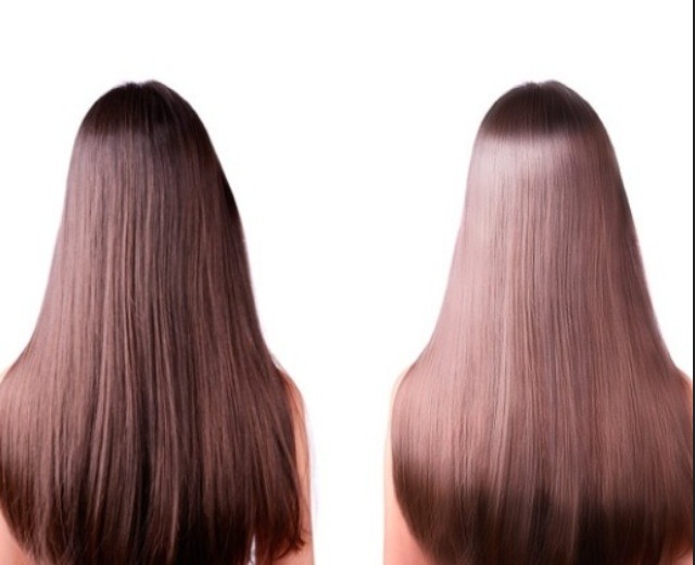 Coconut oil makes your hair look very smooth and healthy looking