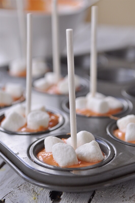 💛Candy Corn Hot Chocolate On A Stick💛