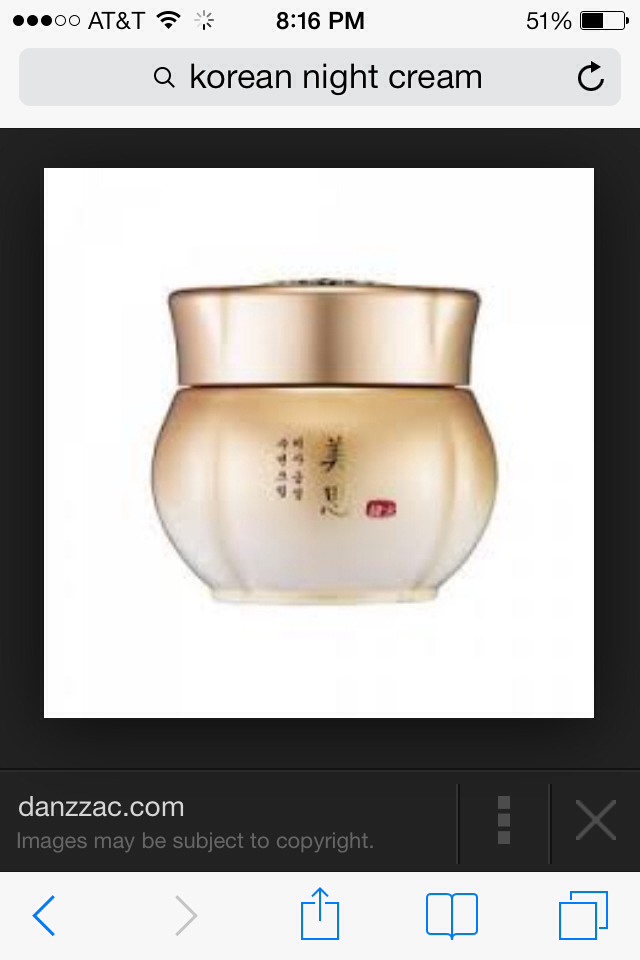 finally take your favorite night cream and apply this as your last layer. your all done! 