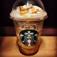 Butterbeer Frappuccino

The Secret:	
1) Vanilla Bean Frappuccino
2) 1-2 Pumps of Caramel Syrup
3) 1-2 Pumps of Toffee Nut Syrup
4) Caramel Drizzle on top

How to Order:	Order a Vanilla Bean Cream Frappuccino & ask for an extra pump or two of both Caramel & Toffee Nut syrups. Then blend it up