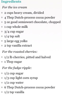 Creamy Chocolate Cherry Ice Cream 