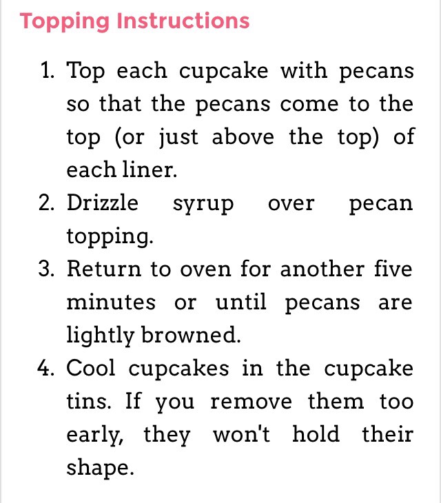 Pecan Pie Cupcakes 