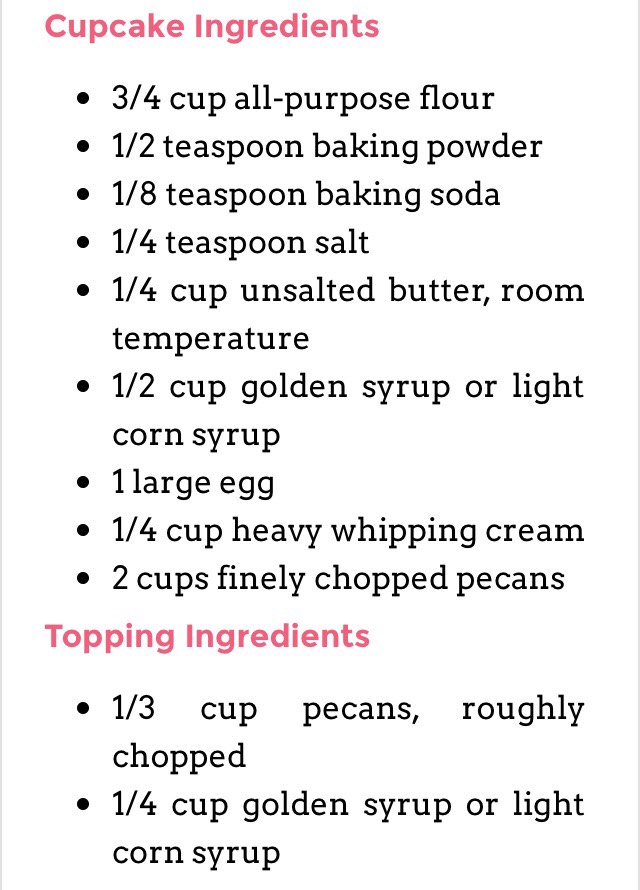 Pecan Pie Cupcakes 
