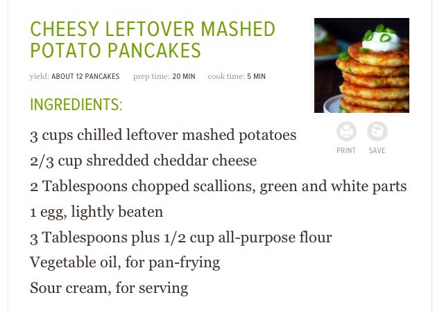 Cheesy Left Over Mashed Potatoes Pancakes 
