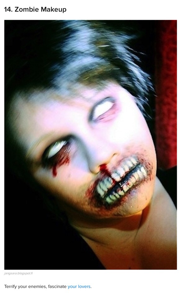 21 Incredibly Creepy Halloween Hair & Makeup Ideas! #HalloweenTip