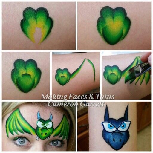 Face And Body Paint: Forehead And Sides. 