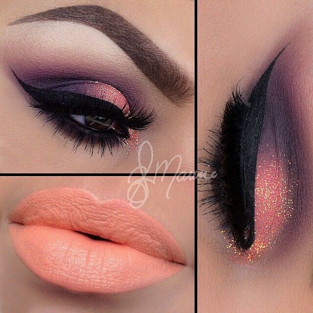 Beautiful Makeup With Orange Like Lip Color
