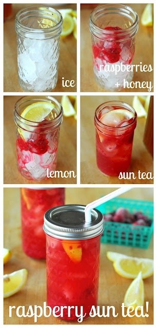 Raspberry Sun Tea 🌸🌞