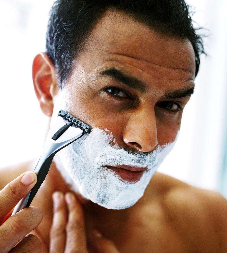 11. Aftershave — Fill a bottle with half apple cider and water. Splash onto the face after shaving. It works as an antiseptic to clean out cuts, closes pores, and moisturizes the skin. One of the many great uses for apple cider vinegar!
